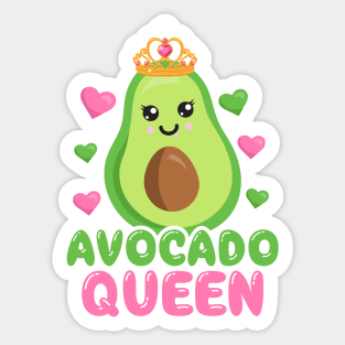 Avocado Queen Sticker